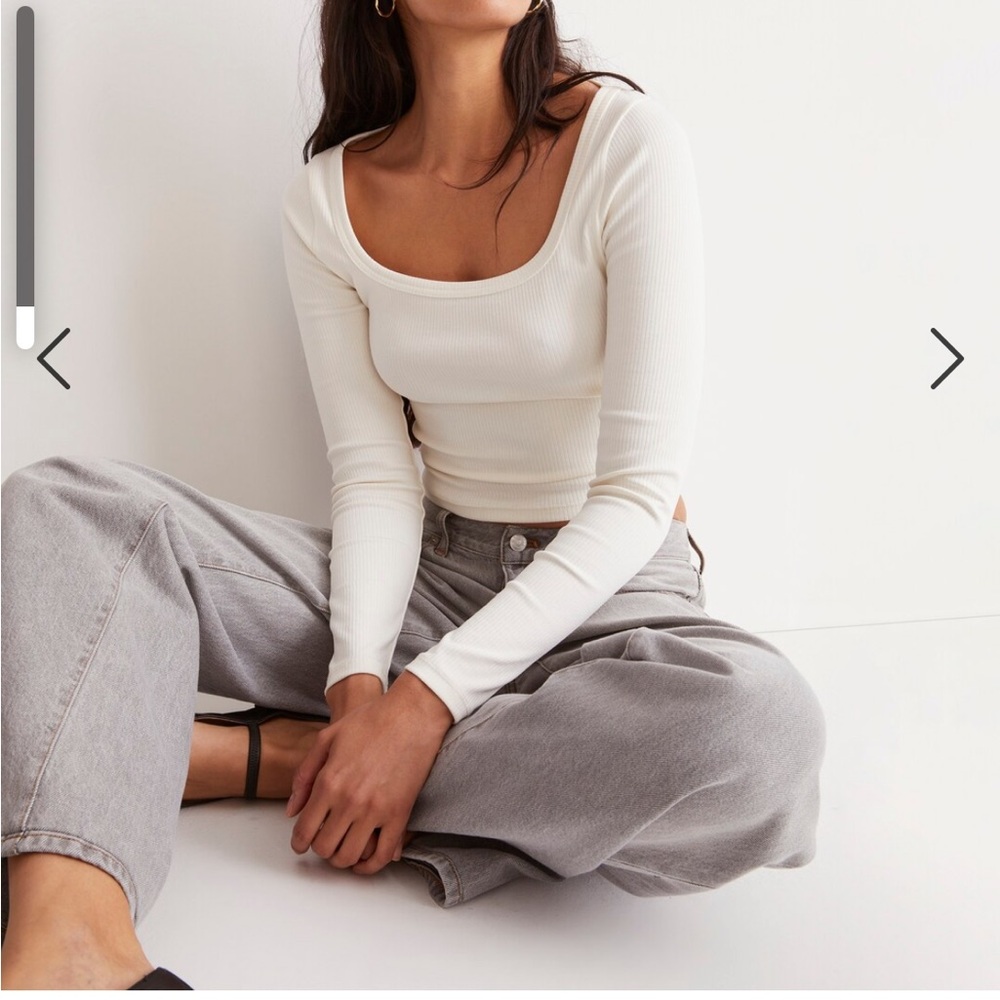 Madewell off white long sleeve